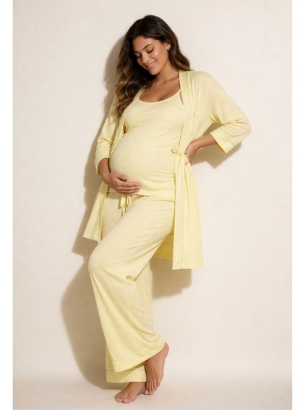 NWT COSABELLA Nursing 3 Piece Pyjamas Set With Robe Sz M $165 - Picture 3 of 9